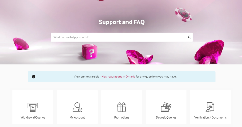 Ruby Fortune Support and FAQ