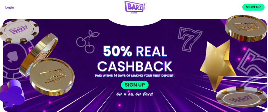 50% cashback bonus offer